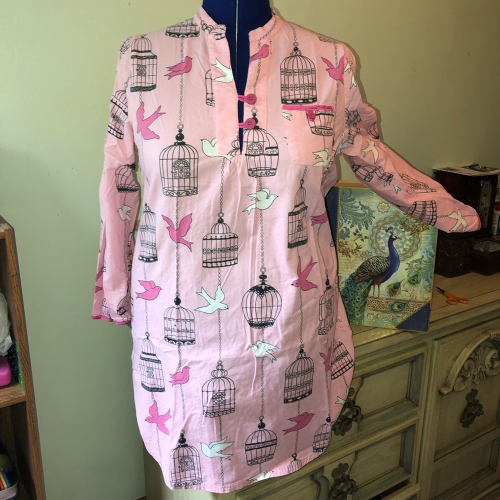 Pink Flannel Nightshirt